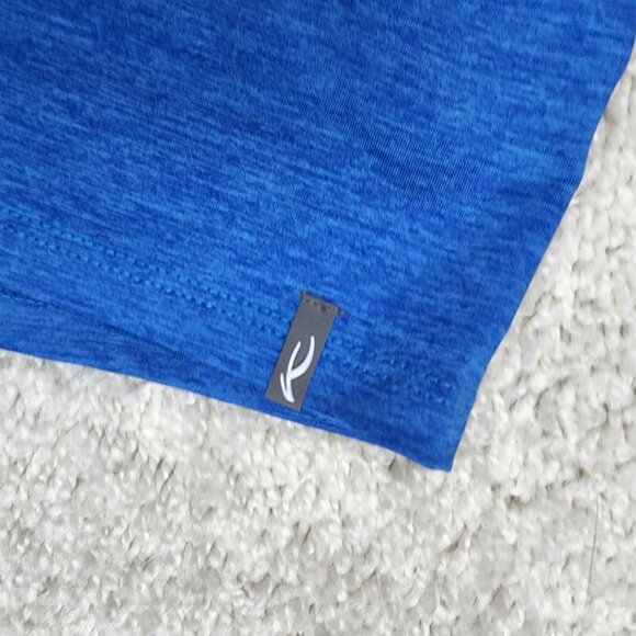 KJUS Savin Structure Polo T-Shirt Mens Size Medium 50 Blue Golf Performance USA - Picture 5 of 6